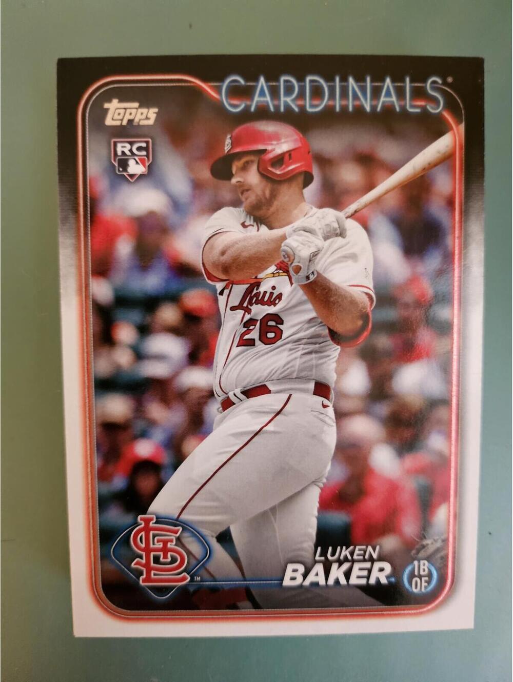 2024 Topps Baseball Series One #207 Luken Baker RC - St. Louis Cardinals
